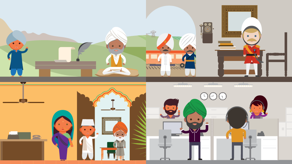 A group of people in a room.